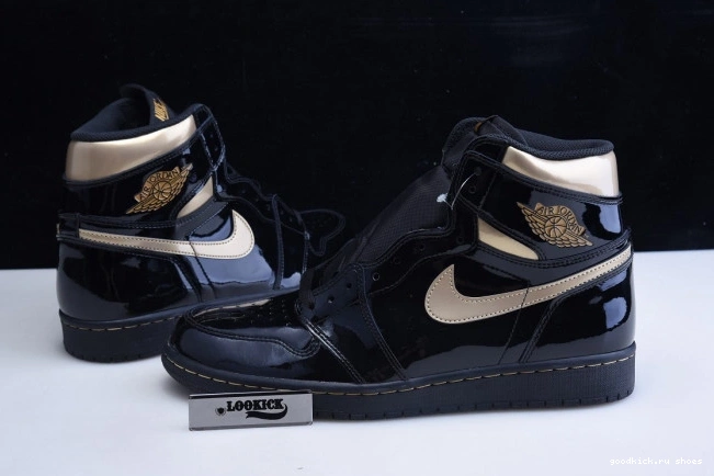 METALLIC GOLD 1 555088-032 RETRO HIGH AIR (2020) BLACK JORDAN 0712